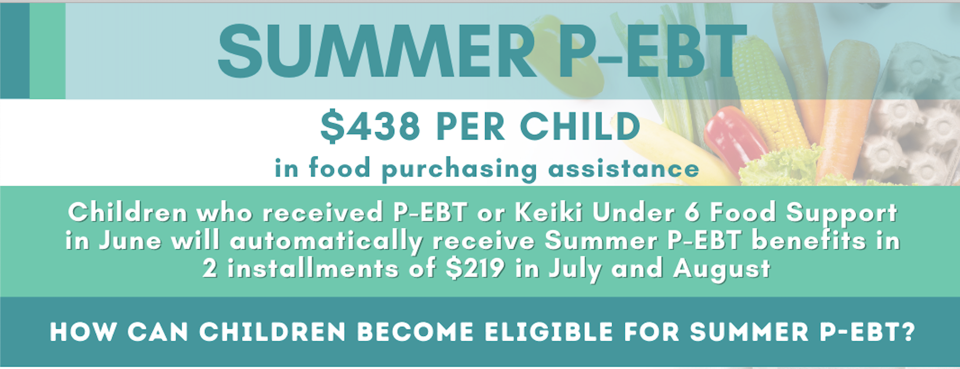 Department of Human Services SUMMER PEBT BENEFITS BEGIN TO ROLLOUT