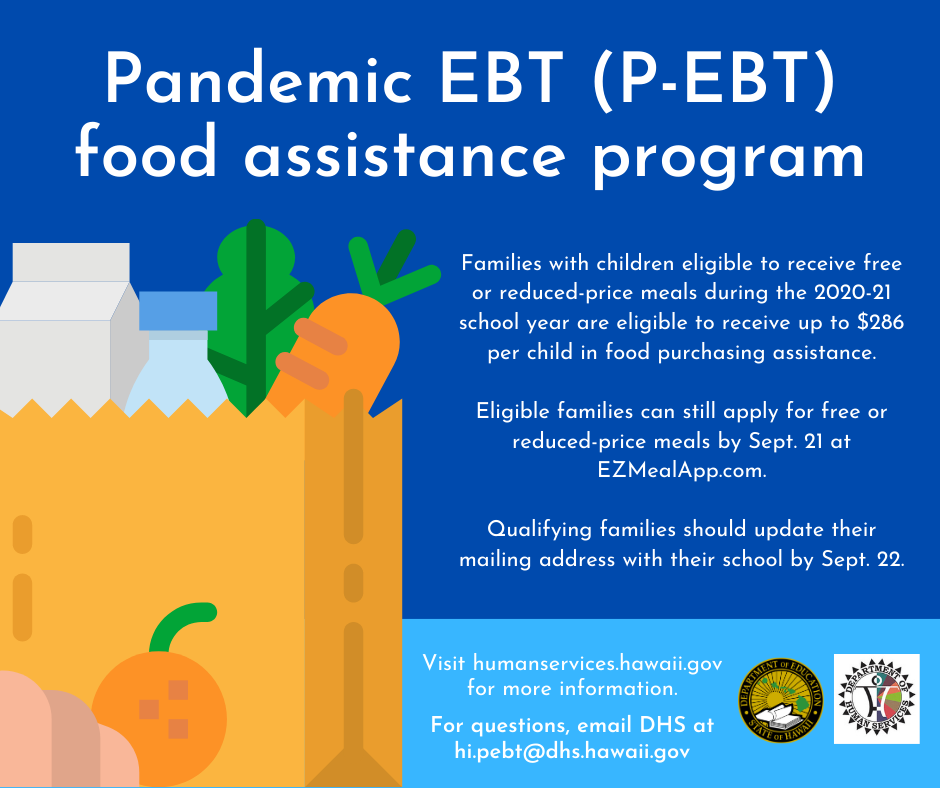 P-EBT: Pandemic benefits for Hawaii families to buy food — Hawaiʻi