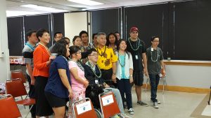 DLIR and DOTAX students celebrate the Summer Youth Employment Program with Gov. Ige and Directors Rachael Wong and Linda Chu Takayama. 