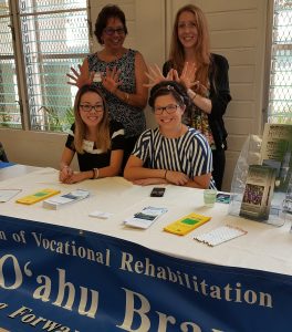 DHS Division of Vocational Rehabilitation staff provided resources to attendees who may benefit from the division's services and programs.