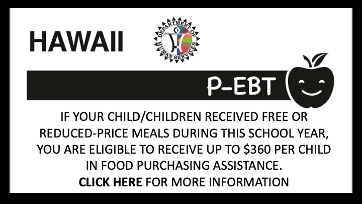 P-EBT: Pandemic benefits for Hawaii families to buy food — Hawaiʻi