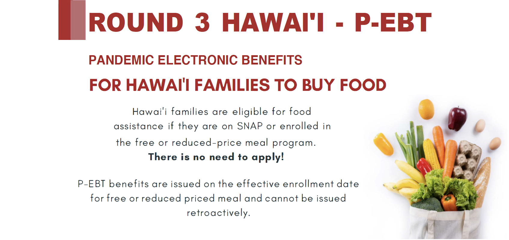 P-EBT: Pandemic benefits for Hawaii families to buy food — Hawaiʻi