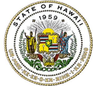 State of Hawaii seal.